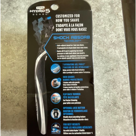 Schick Hydro5 Sense Hydrate Men’s Adjustable Disposable Razor - Picture 2 of 4